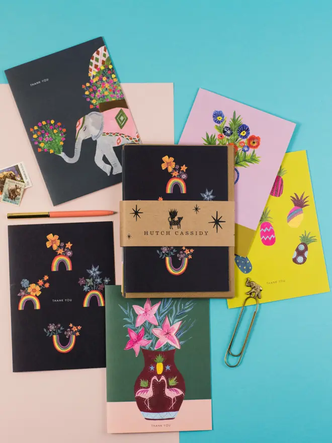 Thank you greeting cards pack of 5