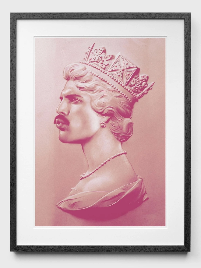 Freddie XL Pink - Black Frame