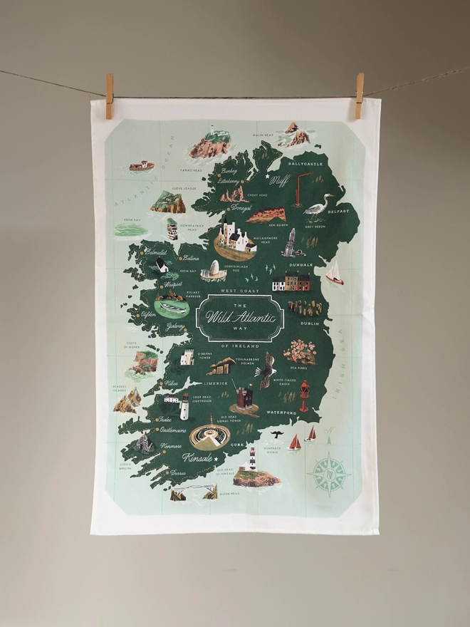 Wild Atlantic Way Tea Towel
