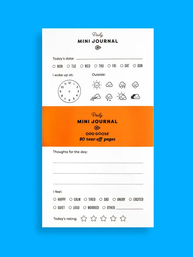 Daily Mini Journal Notepad