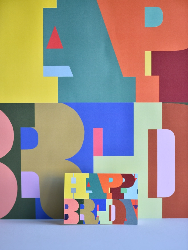 Happy Birthday card + wrap