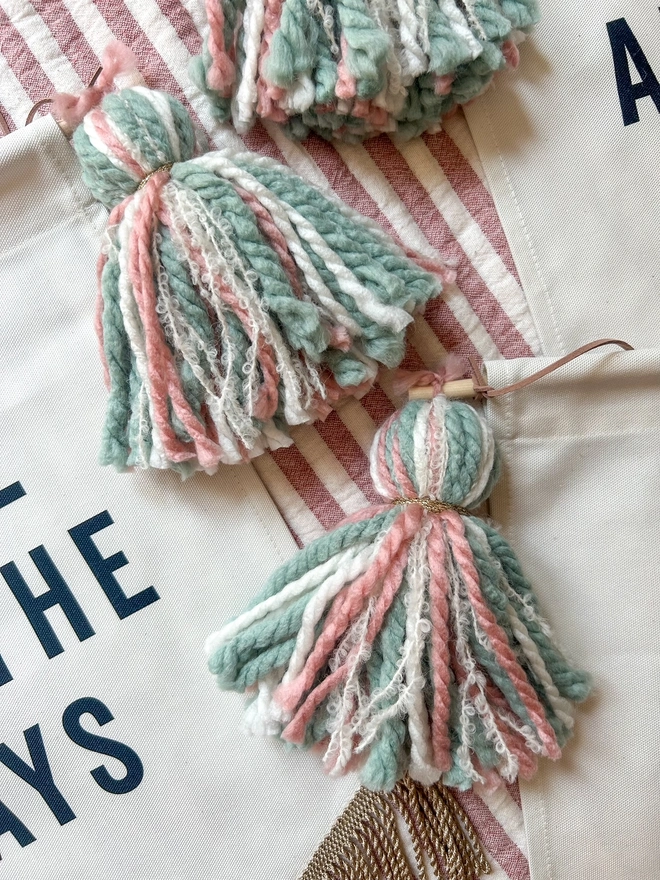 These Are The Days decorative wall hanging banner with tassels