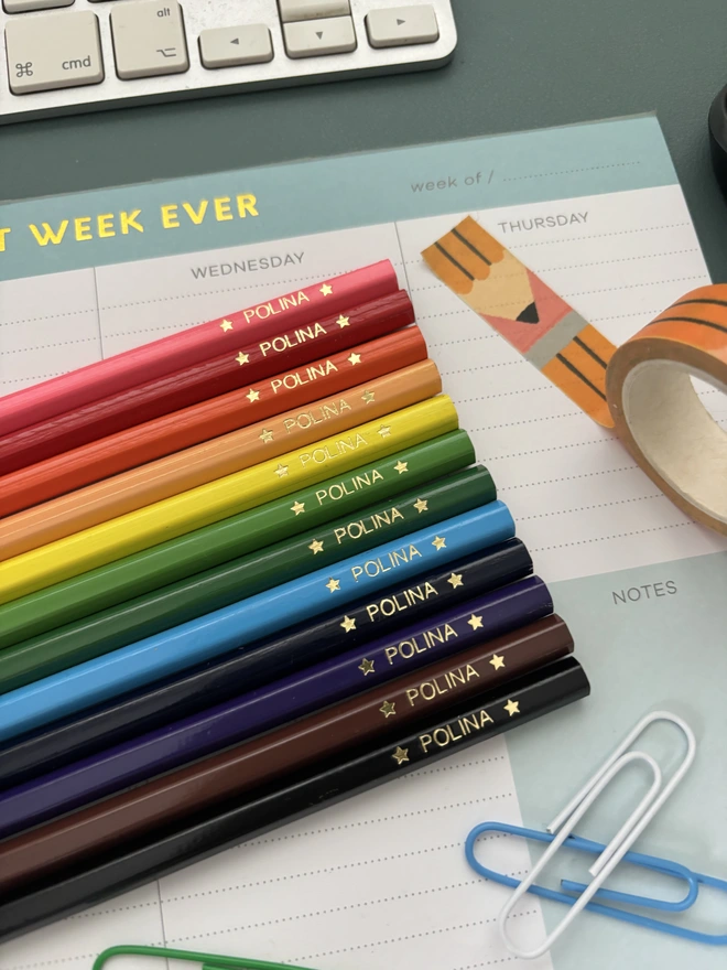 Personalised Colouring Pencil Set