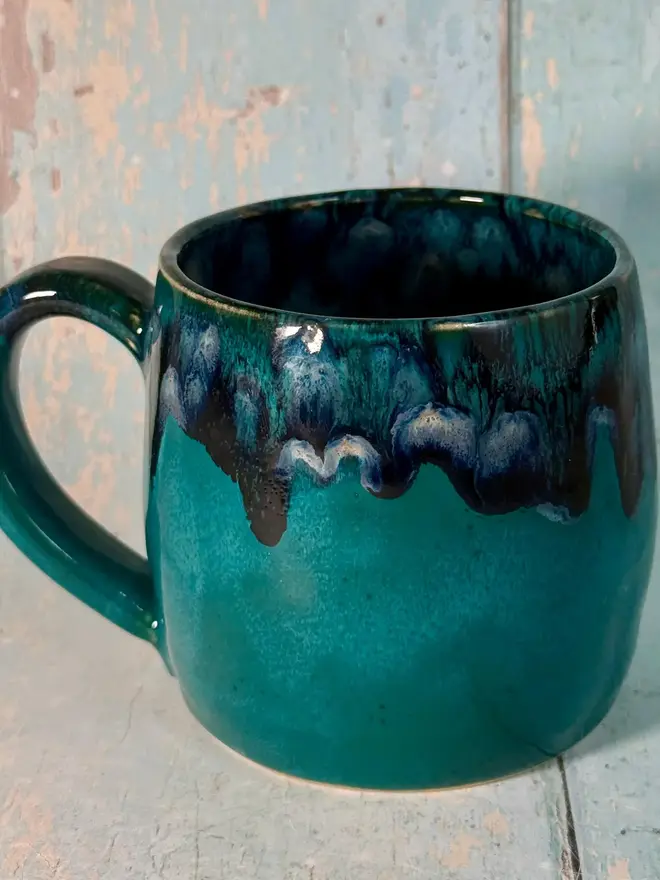 turquoise mug