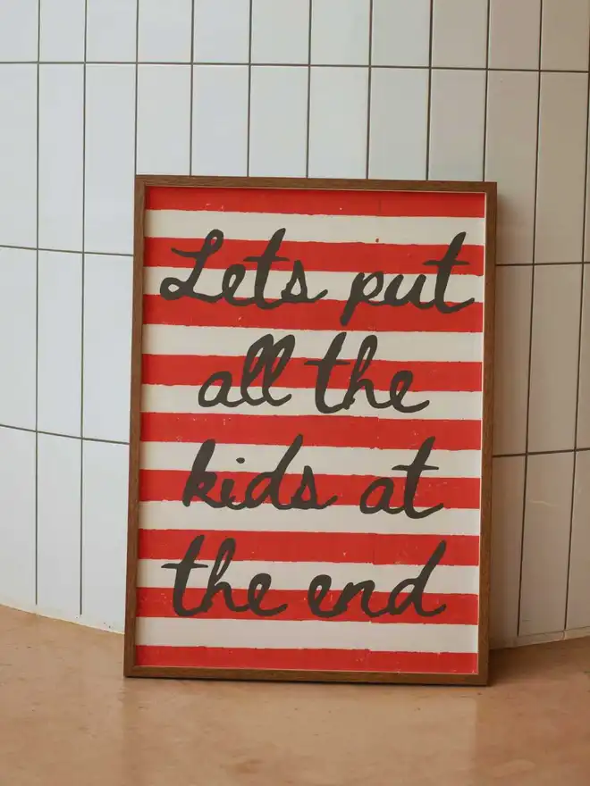Lets put all the kids at the end print