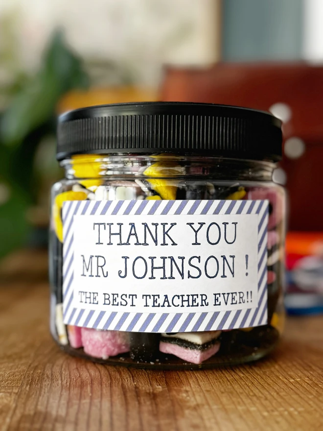 Thank You Teacher Sweets Candyhouse Personnalise