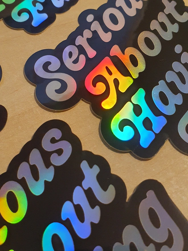 Holographic sticker