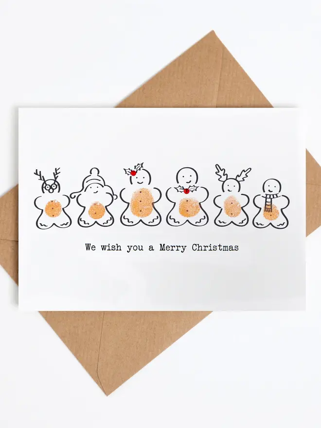 gingerbread christmas card making kit