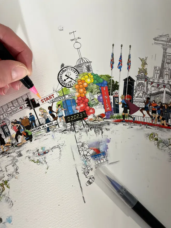 Personalised London Marathon Print