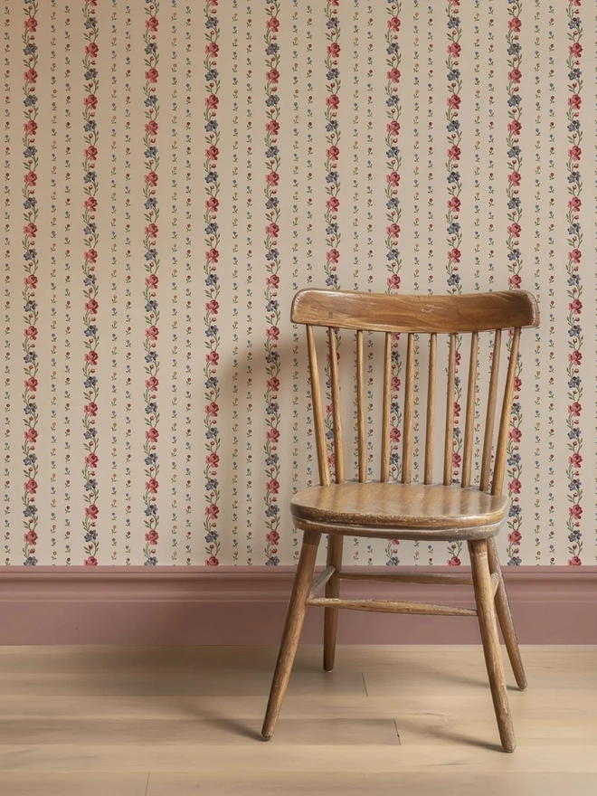 Belle Buds Blush Wallpaper