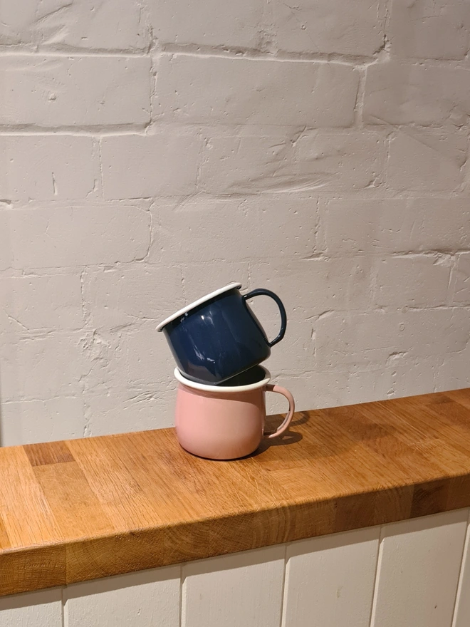 Blue & Pink mugs