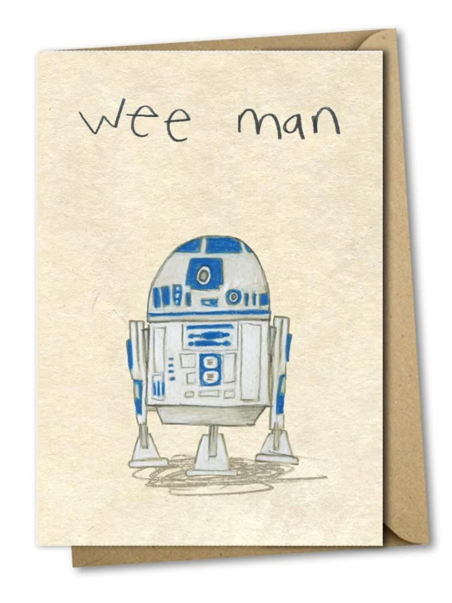 r2d2 star wars birthday card