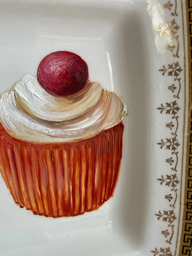 detail of cup cake