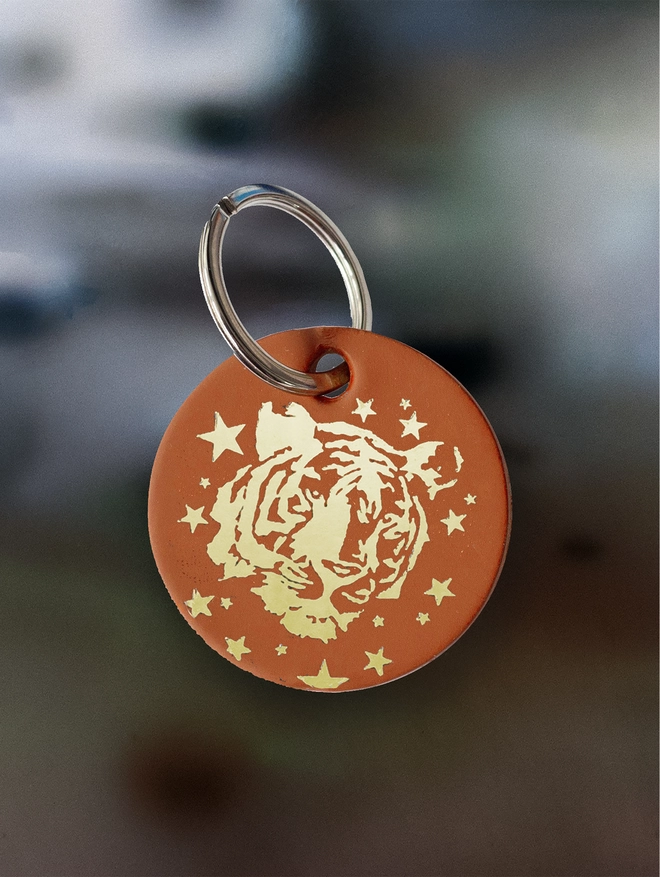 tiger keyring
