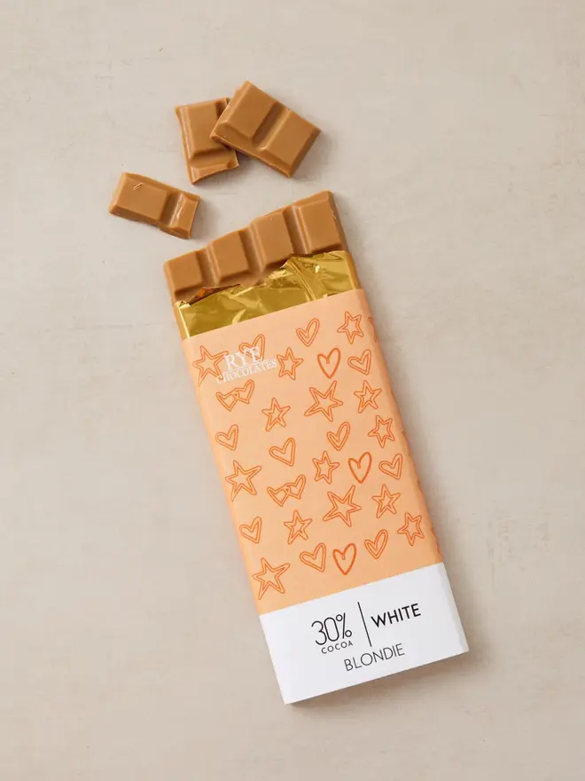 Blondie Amber White Chocolate Bar - 30% cocoa