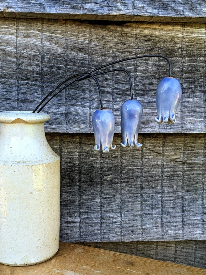 Ceramic bluebells flowers