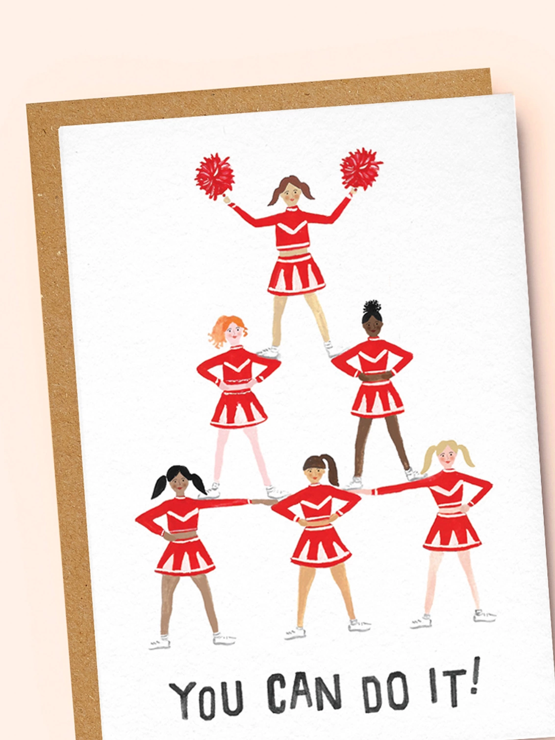cheerleader card close up