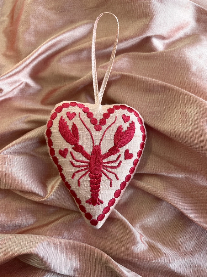 Heart Ornament: Lobster