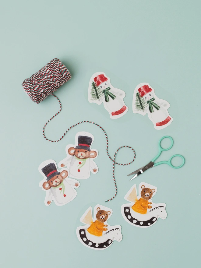 Mixed Character Christmas Gift Tags 
