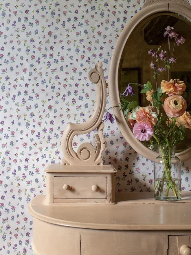 Flower Power Rainbow Wallpaper