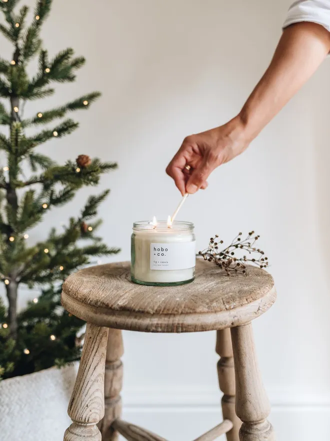 Fig + Cassis Large Scented Soy Candle