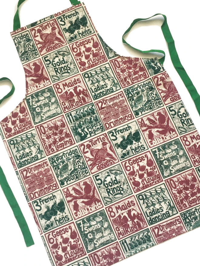 Christmas Apron by Kate Guy Prints