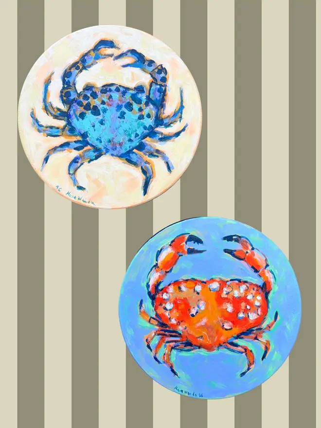 Mara Wanda crab paintings