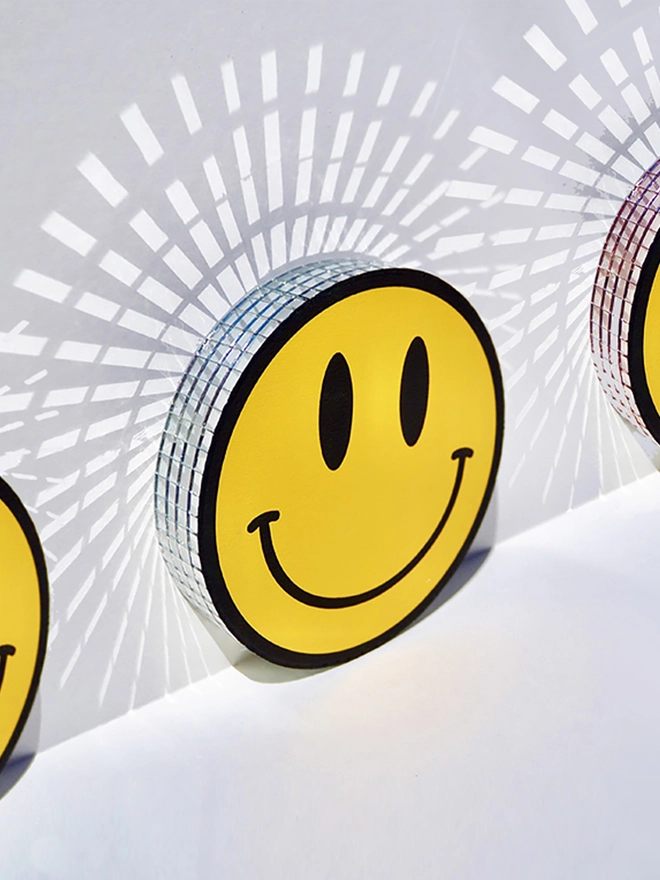 3 x Mirror Ball Smileys by Show Pony