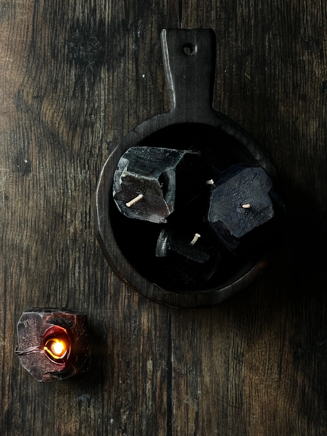The Christmas Coal Candle