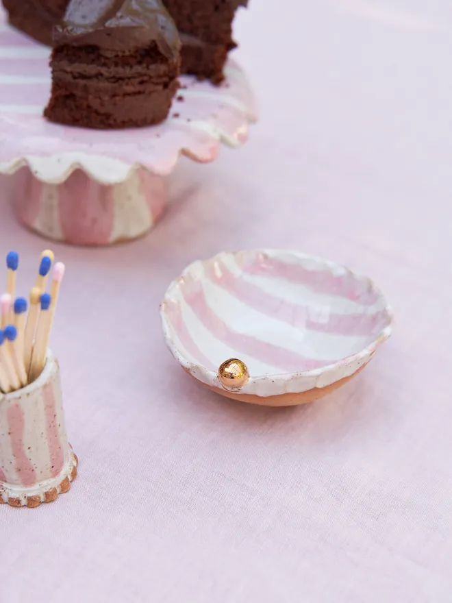 Candy stripe mini bowl