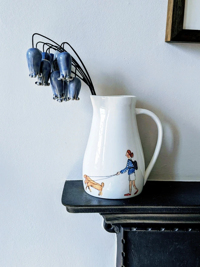 Bluebells in jug