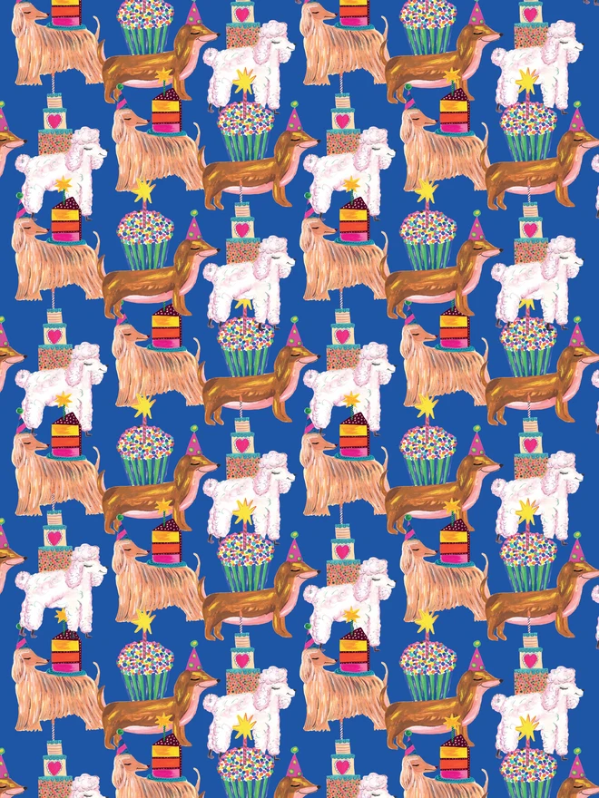 party dogs gift wrap