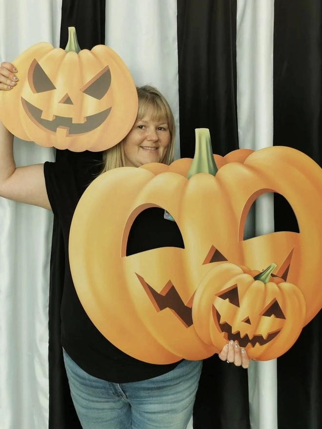 Giant Wooden Halloween Pumpkin TBC