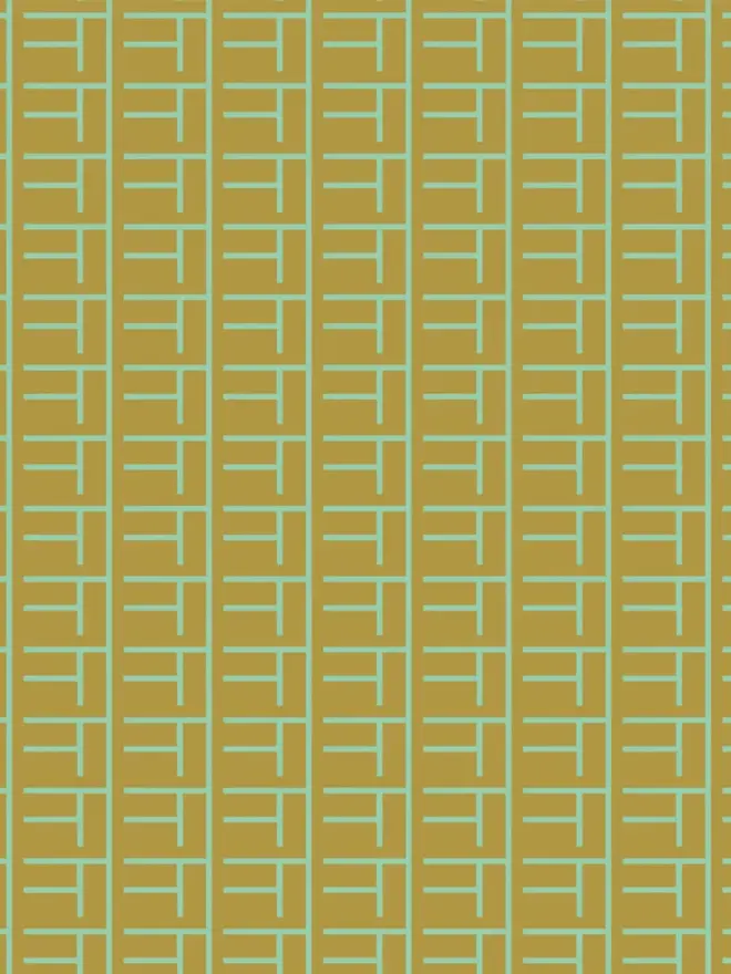 Geometric Lines Patterned Wrapping Paper, close up. 