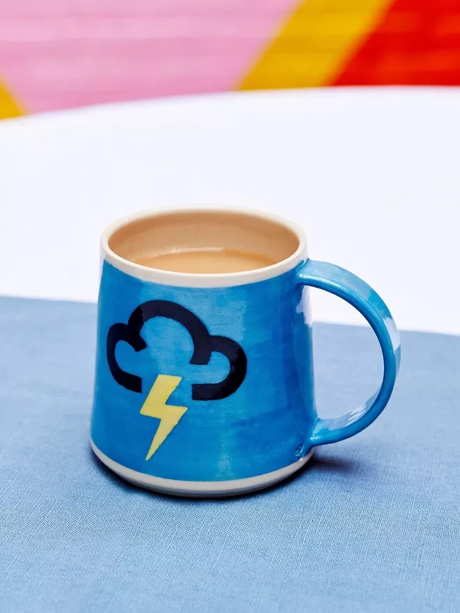 Rain or shine weather ceramic mug