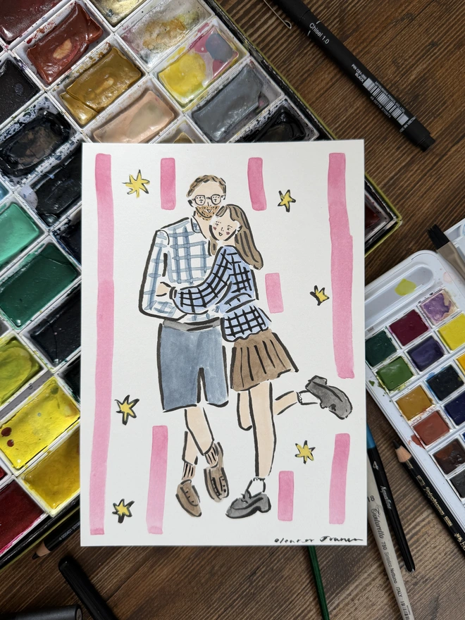 Couples Personalised Portrait