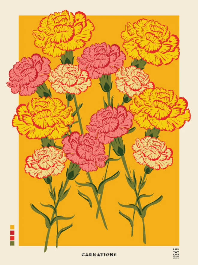 carnations Giclee print