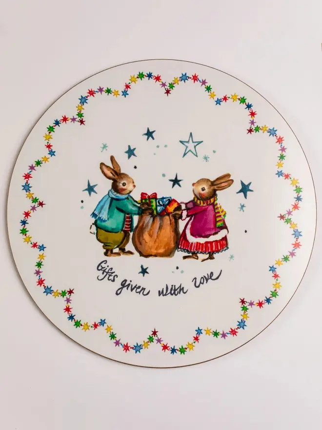 Gifts given with love ~ Christmas Placemat Plain