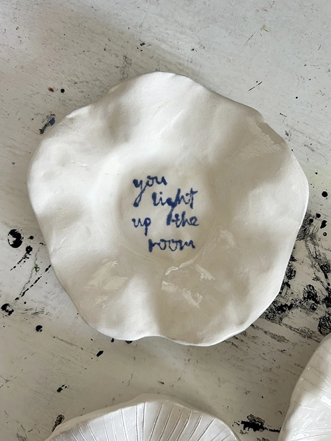 'You Light Up The Room' Mini Ceramic Plate