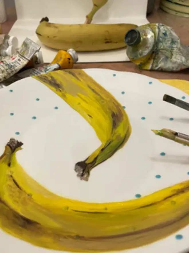 Still life study in the studio.