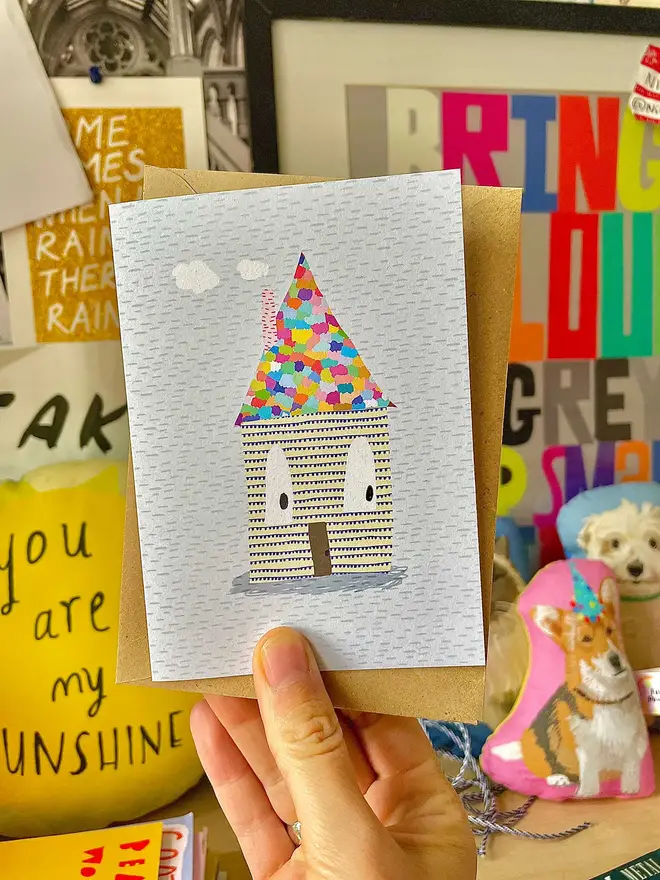 Cute little house guy