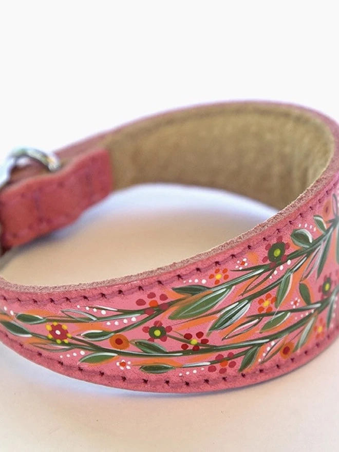 Italian Greyhound Collar - Padded Leather