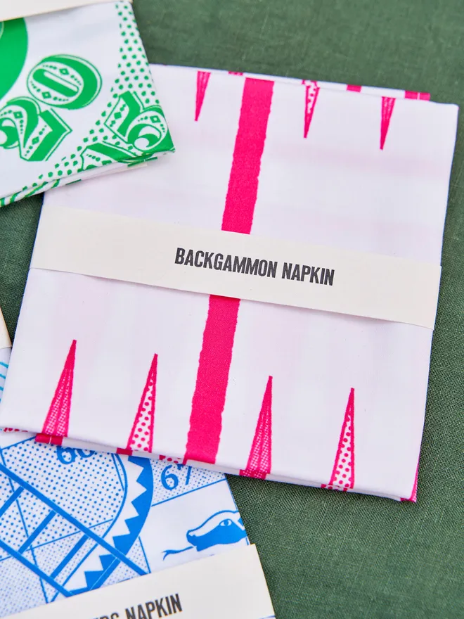 Backgammon Board Game Printed Napkin TBC