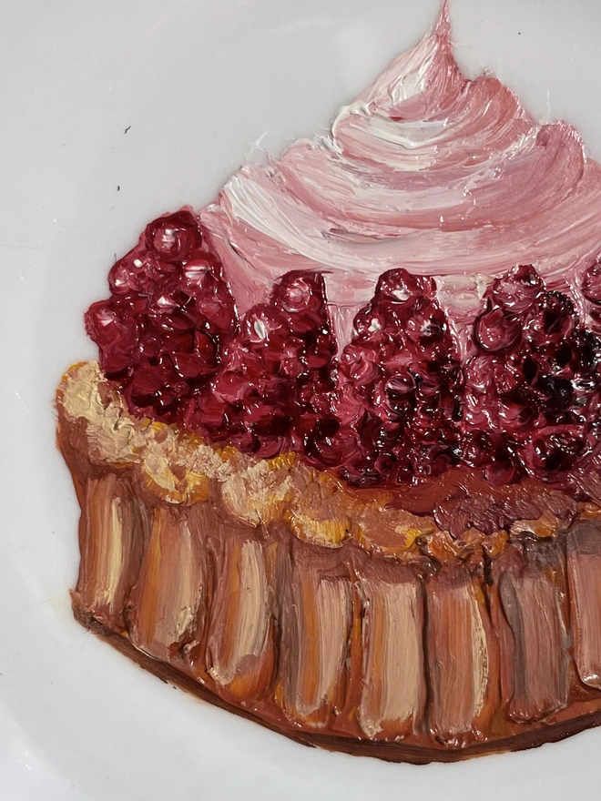 detail of tart painting
