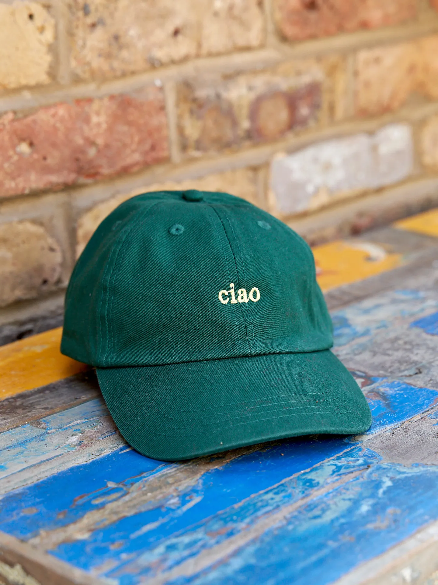Personalised cap - Classic Cotton Bottle Green