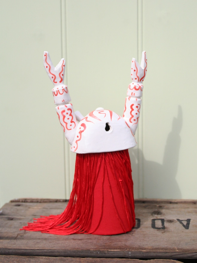 lobster wall hanging handmade ceramic seaside creature decoration
