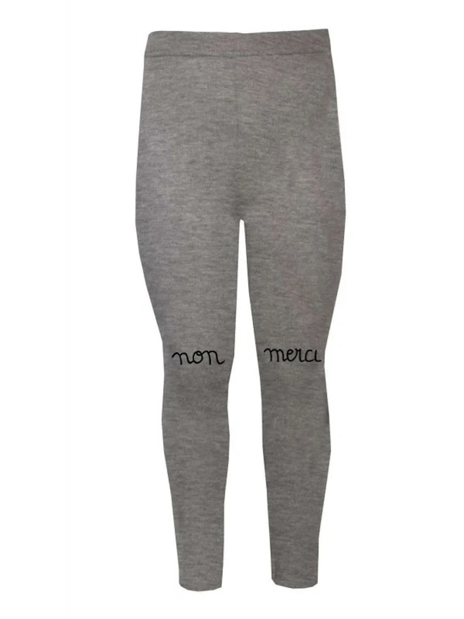 'Non Merci' Kids Leggings