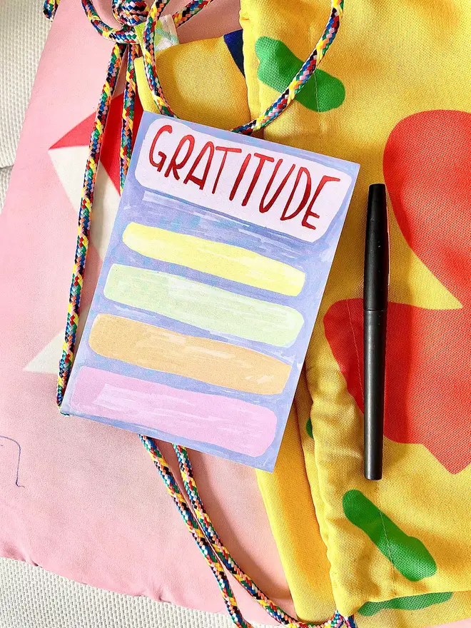 Use this handy Jotter to make a list of the things you're grateful for :)