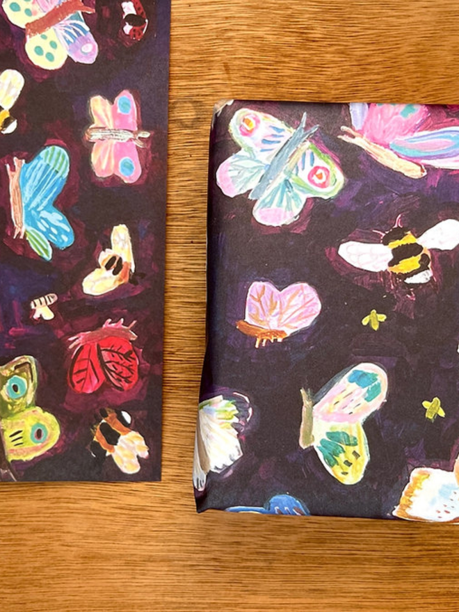 Butterfly gift wrap