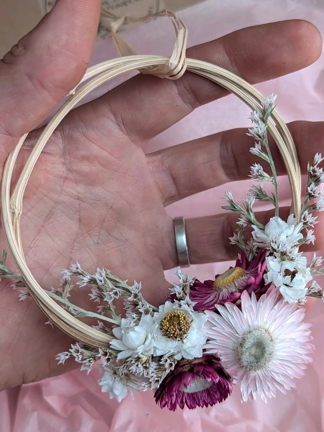 pink wreath